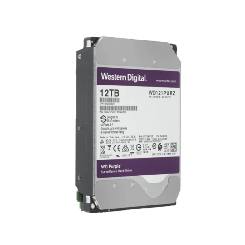 HDD WD Purple PRO (WD121PURP), 3.5 12.0TB, 256MB 7200rpm