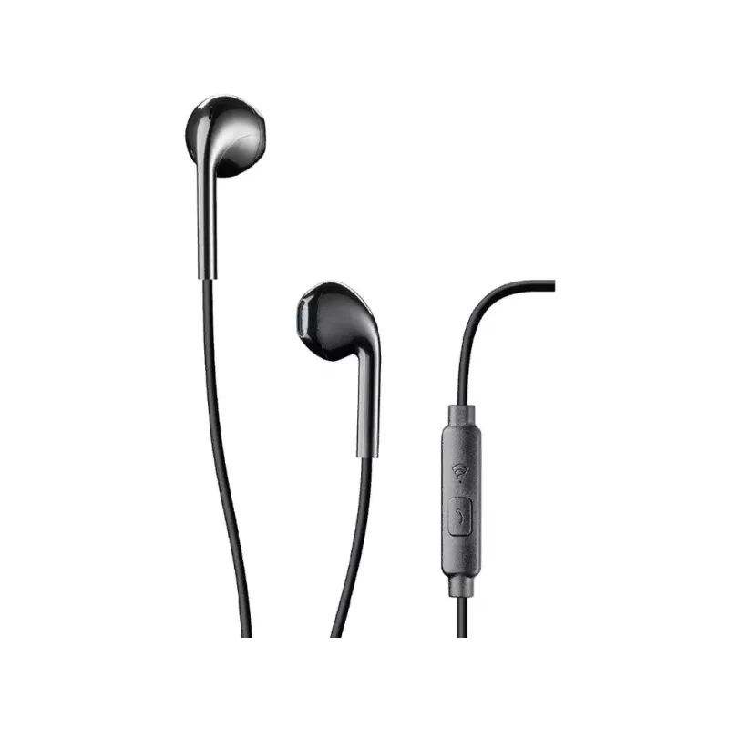 Наушники проводные Ploos capsule earphone with mic,  Black