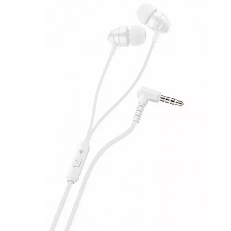 Наушники проводные Ploos IN-EAR EARPHONES WITH MIC,  WHITE