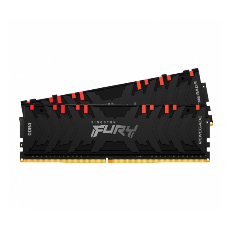 RAM KINGSTON FURY RENEGADE RGB (KF432C16RBAK2/16), DDR4 16GB (2x8GB) 3200MHz, CL16,  1.35V