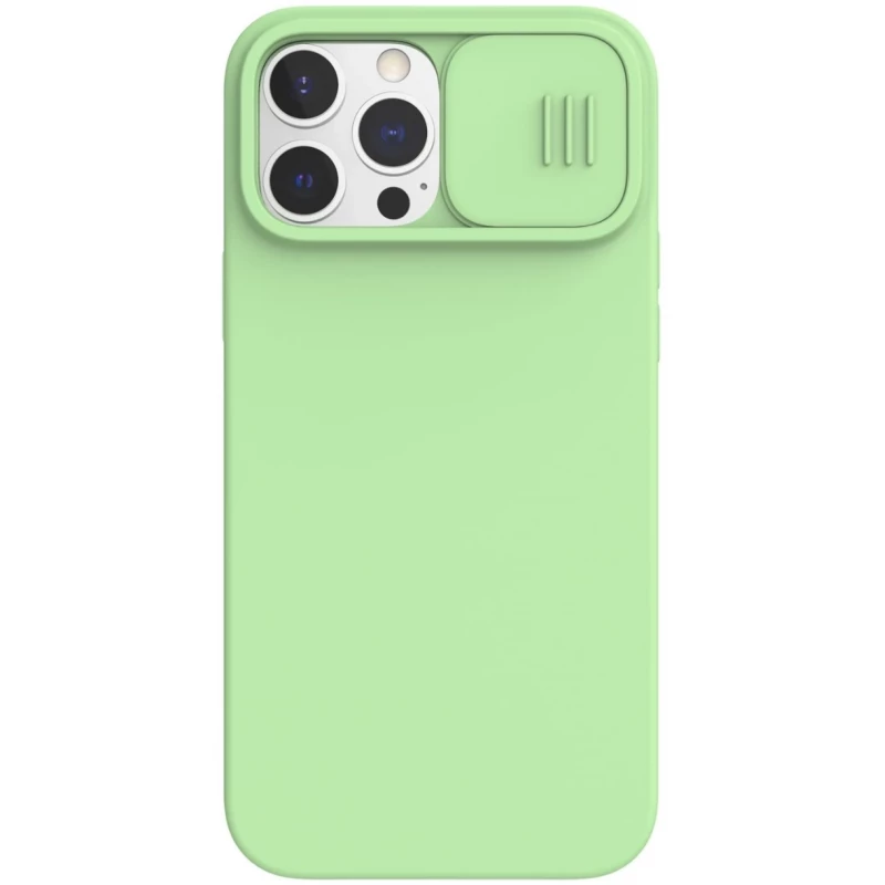 Husa Nillkin APPLE IPHONE 13 PRO,  CAMSHIELD SILKY SILICONE CASE,  MINT GREEN, 6.1"