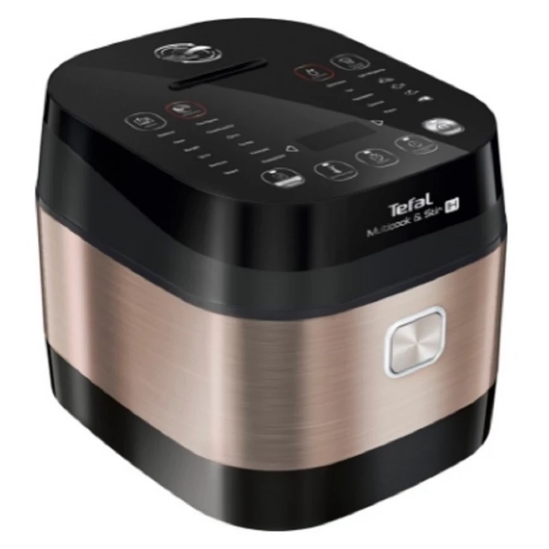 Multifierbator Tefal RK905A34, 5 l,  1200 W,  20 programe,  Gatit,  coacere,  dulceata,  iaurt,  cereale,  terci de lapte,  cuptor cu aburi,  paste,  Negru,