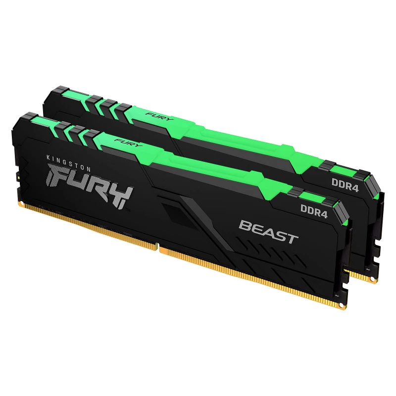 RAM KINGSTON FURY Beast RGB (KF436C18BBAK2/32), DDR4 32GB (2x16GB) 3600MHz, CL18