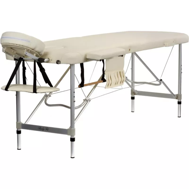 Masa de masaj BodyFit 468, Doua sectiuni,  Bej