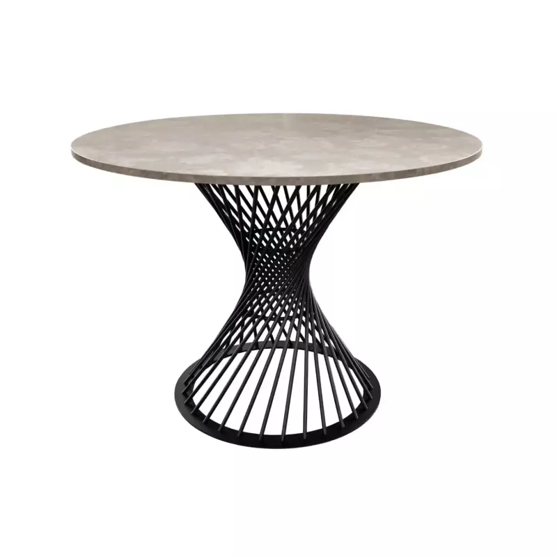 Consola DP FELICIA~1000 CLEAF, PAL melaminat,  Metal,  Gri,  Negru, 100 x 100 x 75