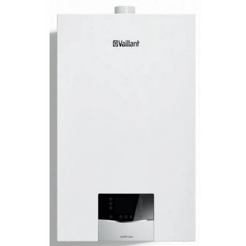 Cazan pe gaz VAILLANT ECOTEC PLUS VU 25 CS/1-5 (N-INT3), 24 kW,  100 mm,  250 m2,  65 °C,  Alb