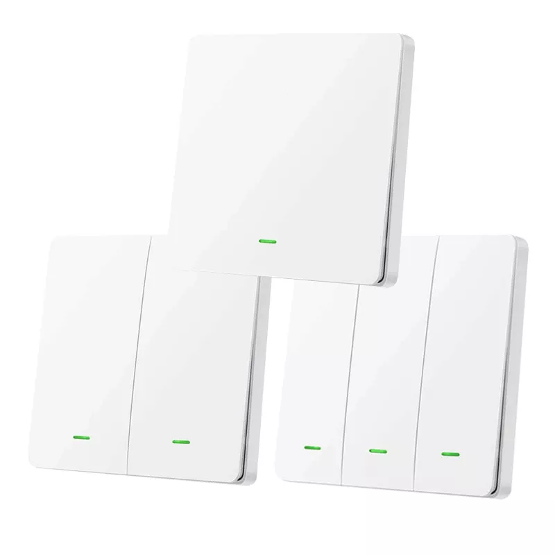 Intrerupator Smart OEM WIFI SMART BUTTON SWITCH 2GANG, EU Type No Neutral