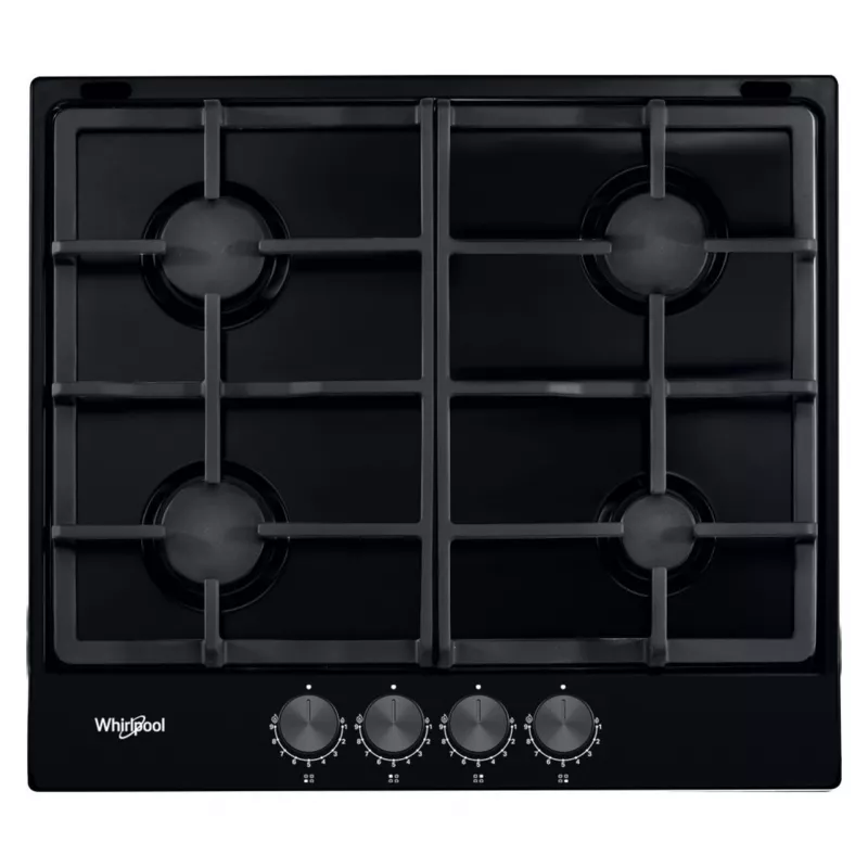 Plita incorporabila cu gaz Whirlpool TGML 660 NB, 4 arzatoare,  Email,  Aprindere electrica,  Negru