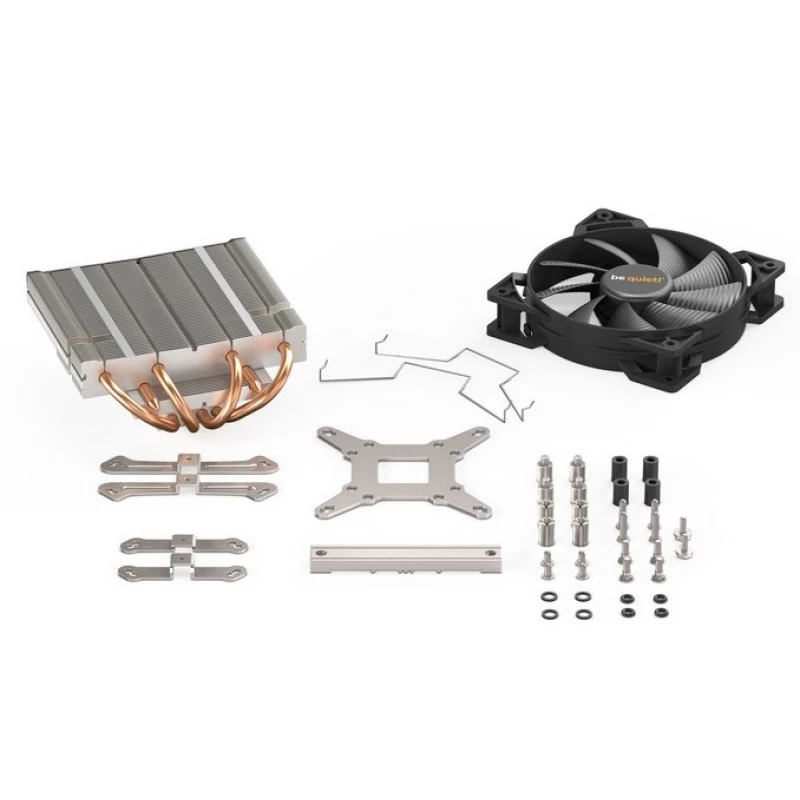 Cooler universal be quiet! Pure Rock 2 Black, (19.1-26, 8dBA,  1500RPM,  120mm,  PWM,  150W,  4/6 mm Heatpipes,  580g.)