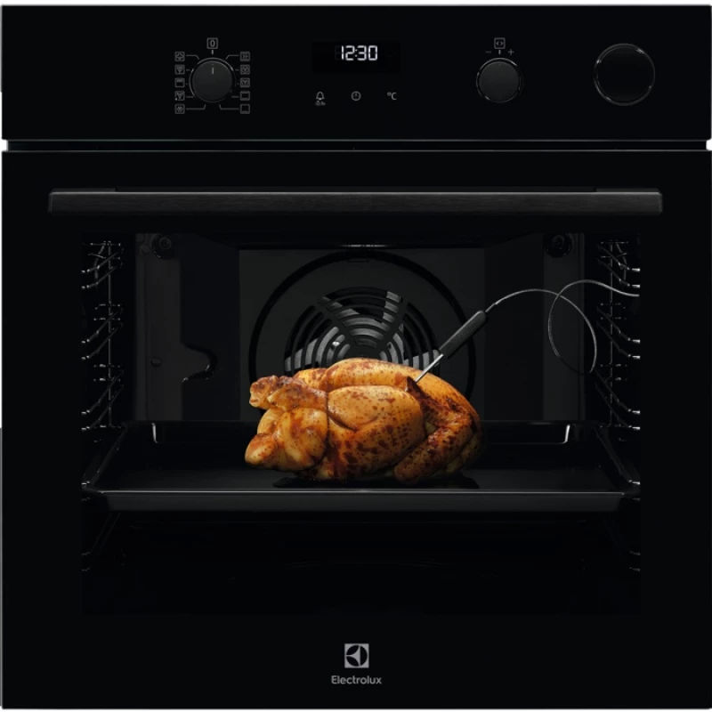 Cuptor electric incorporabil ELECTROLUX EOC6H71Z, 72 l,  10 functii,  Grill,  Timer,  Curatare cu abur,  Negru, A+