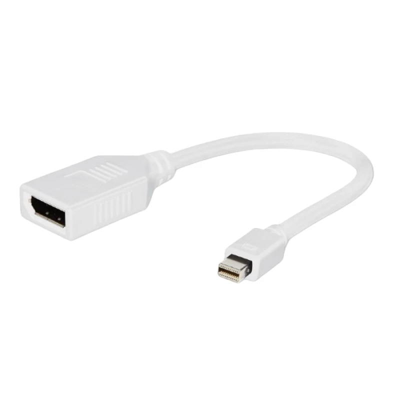 Cablu video Cablexpert A-MDPM-DPF-001-W,  WHITE, Adapter DP F to mini DP M