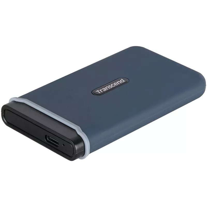 Hard disk extern TRANSCEND PORTABLE SSD ESD350C N.BLUE, 500GB, (USB3.1,  Type-C)