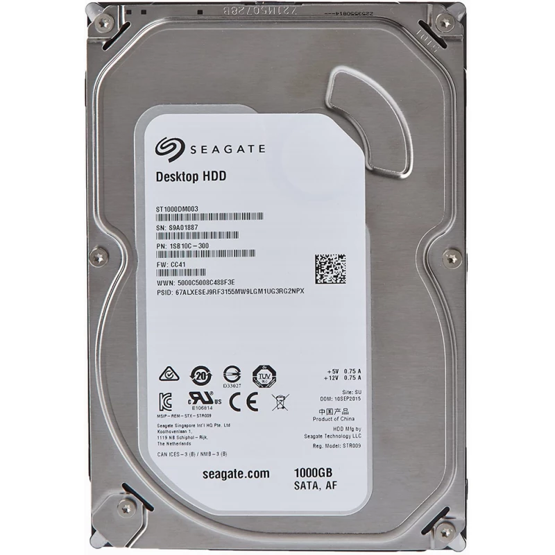 HDD SEAGATE Barracuda (ST1000DM003), 3.5 1.0TB, 64MB 7200rpm Factory Refubrished