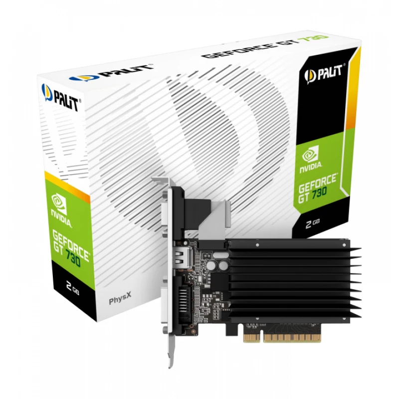 Видеокарта PALIT NEAT7300HD46-2080H, GeForce GT 730, 2GB GDDR3 64bit VGA DVI HDMI