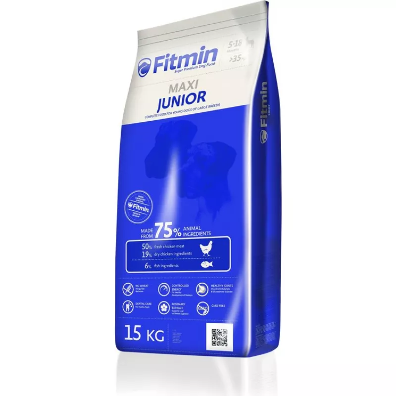 Hrana uscata Fitmin DOG MAXI JUNIOR, 15 kg