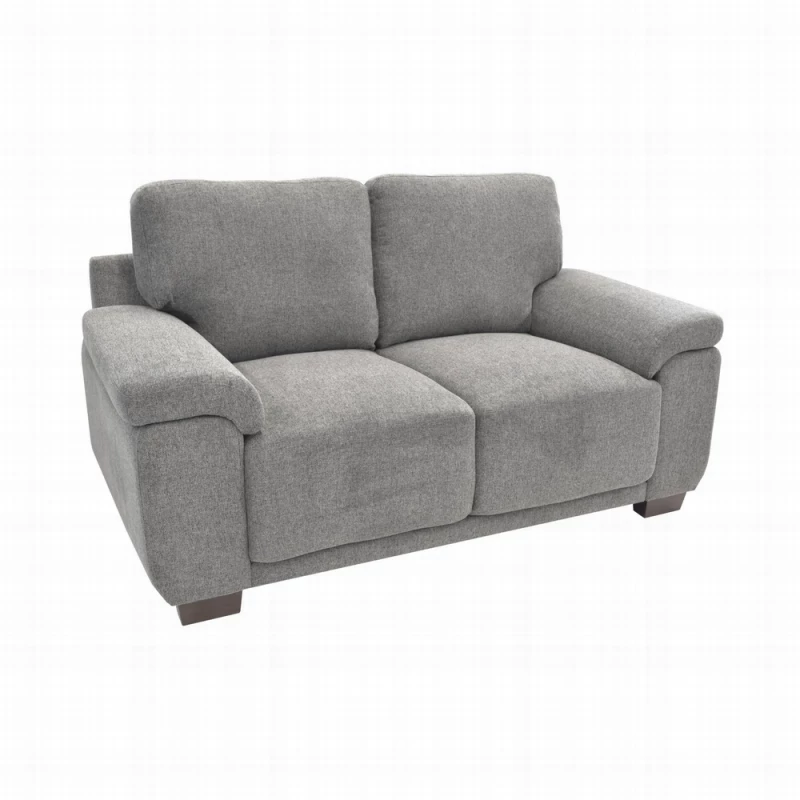 Диван DP ASTORIA (2)~DARK GREY, Дерево,  Фанера,  Высокопрочный пенополиуретан,  Ткань,  Темно-серый, 150 x 86 x 90