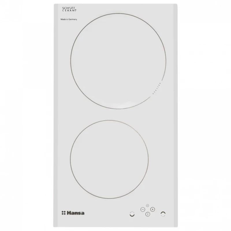Plita incorporabila cu inductie HANSA BHIW38377, 2 arzatoare,  Vitroceramica,  Control sensor,  Alb