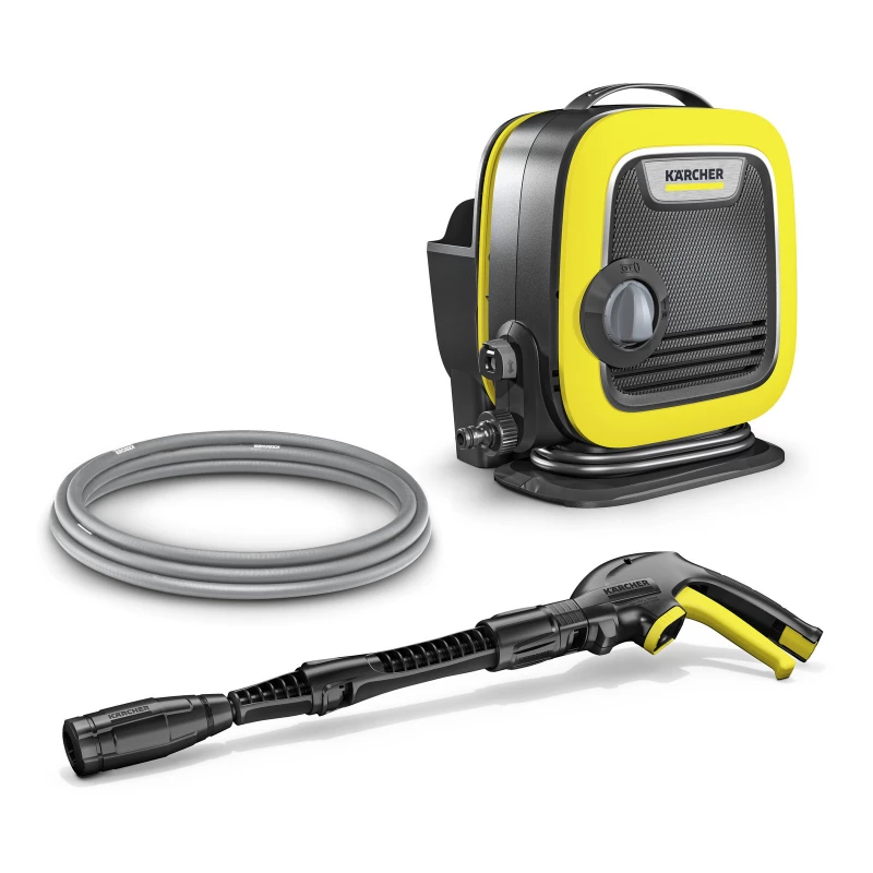 Masina de spalat cu presiune KARCHER K Mini, 1400 W, 360 l, h, 100 bar, 40°C temperatura maxima, Galben, Negru