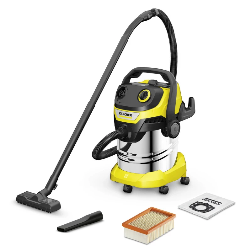 Пылесос KARCHER WD 5 S V-25/5/22, 1100 Вт, 25 л, Желтый