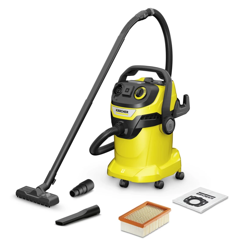 Промышленный пылесос KARCHER WD 5 P V-25/5/22, 1100 Вт, 25 л,, Жёлтый, Чёрный