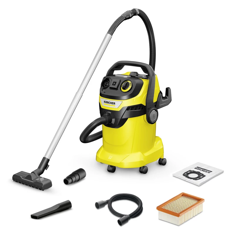 Промышленный пылесос KARCHER WD 6 P V-25/8/22/T, 1300 Вт, 25 л, Жёлтый, Чёрный