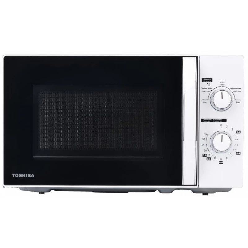 Микроволновая печь TOSHIBA MW-MM-20P (WH)-P, 20 л,  700 Вт,  5 уровней мощности,  5 программ,  Механическое управление,  Белый