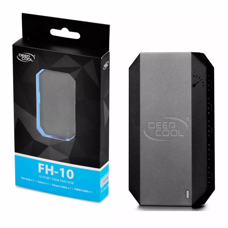 Контроллер вентиляторов DEEPCOOL FH-10, 10 PORT, PWM, SATA POWER