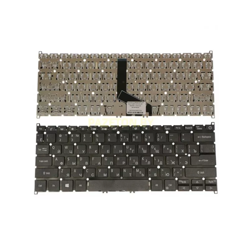 Клавиатура для ноутбука ACER Swift 3 SF314-54 SF314-54G SF314-54G-52L8 SF314-56G, w/Backlit w/o frame ENG/RU Black