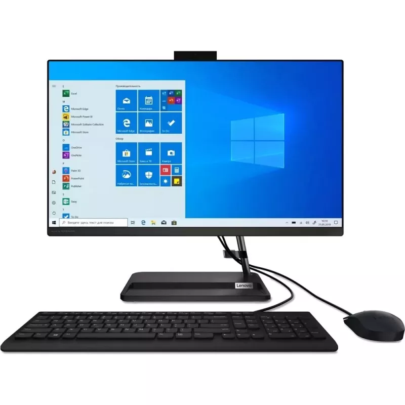 PC All-in-One LENOVO IdeaCentre 3 22ITL6 Black, 21.5, FHD Core i5-1135G7 8GB 512GB SSD Intel UHD No OS Wireless Keyboard+Mouse F0G5001CRK