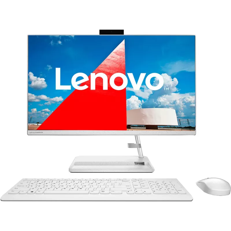 PC All-in-One LENOVO IdeaCentre 3 24ITL6 White, 23.8, IPS FHD Core i3-1115G4 8GB 256GB SSD Intel UHD No OS Wireless Keyboard+Mouse F0G0004FRU