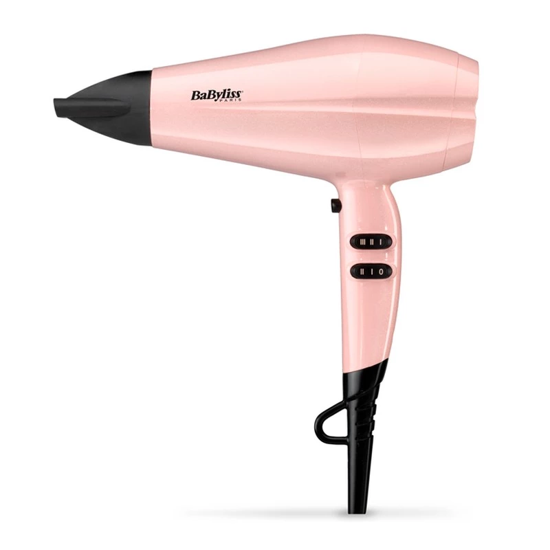 Uscator de par BABYLISS 5337PRE, 2200 W, 2 trepte de viteza, 3 regimuri de temperatura, Functie ionica, Roz, Negru