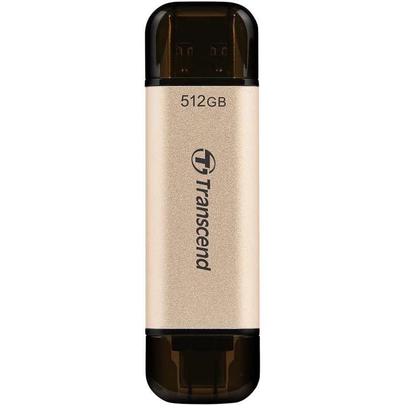 Флешка TRANSCEND JETFLASH 930C GOLD, 512GB, USB3.1,  Type-C