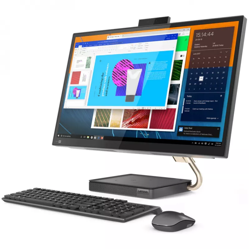 PC All-in-One LENOVO IdeaCentre 5 27IOB6 Grey, 27.0, IPS QHD Core i5-10400T 16GB 256GB SSD 1TB HDD GeForce RTX 3050 4GB Win11 Wireless Keyboard+Mouse F0G4000YRK