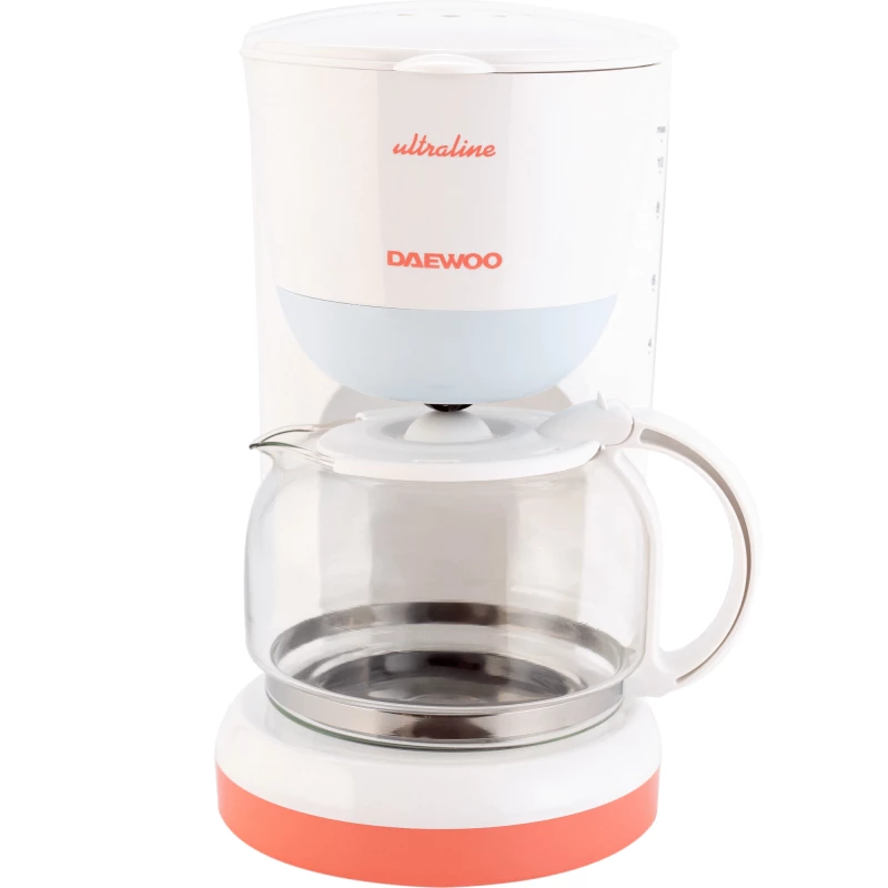 Электрическая кофеварка DAEWOO DCM900U, 1.25 л, 900 Вт, Белый