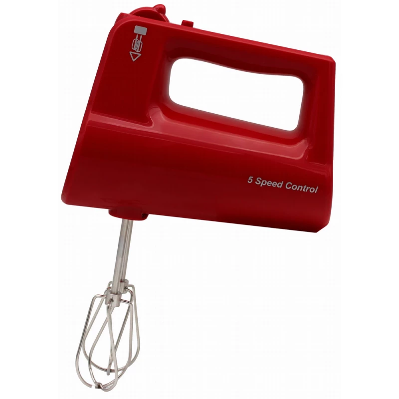 Миксер MIDEA HM0293RE, 400 Вт, 5 скоростей, Турборежим, Красный