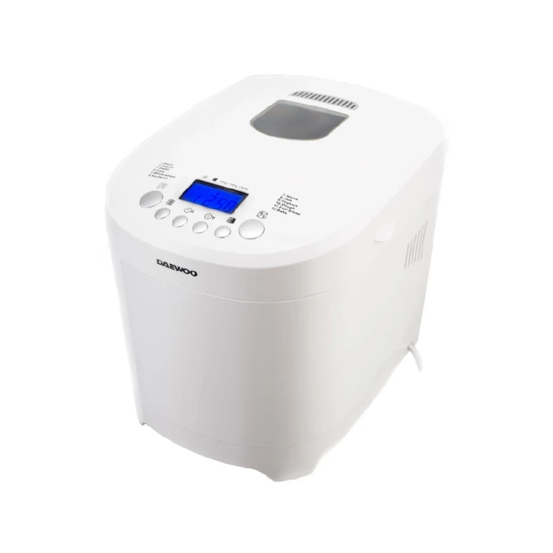 Masina de copt paine DAEWOO DBM600W, 600 W, 900 g, 12 programe, Timer, Alb