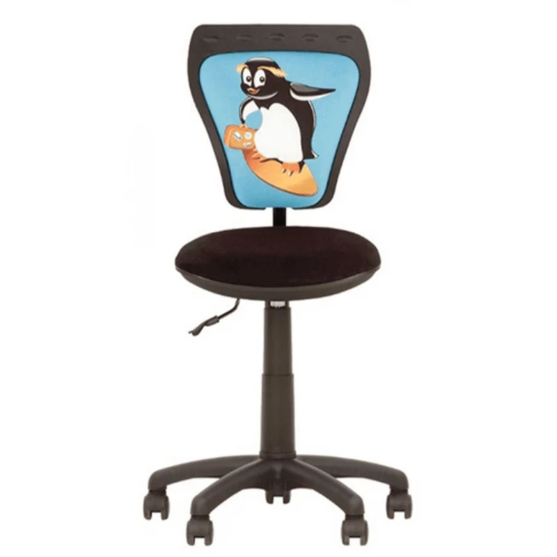 Scaun DP MINISTYLE GTS~PENGUIN, Plastic,  Stofa,  Negru