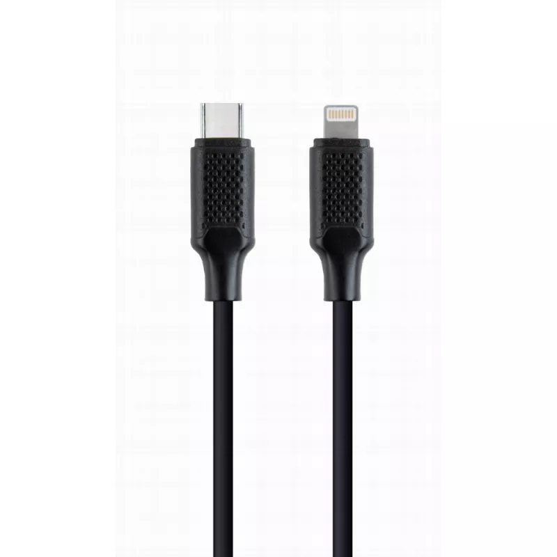 Кабель USB Cablexpert CC-USB2-CM8PM-1.5M, Type-C to 8-pin (Lightning), Connectors: USB type-C (male), 8-pin (male) Black