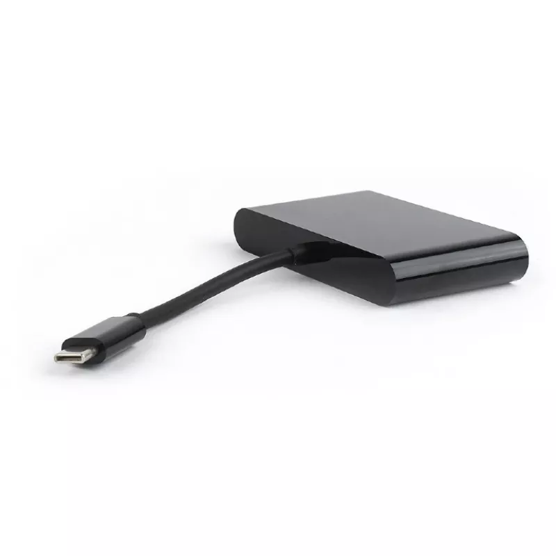 Кабель видео GEMBIRD A-USB3C-VGA-01, USB Type-C to VGA display adapter, Supports resolutions up to 1080p at 60 Hz, 15 cm, Space Grey