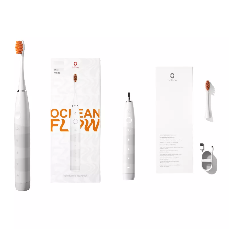 Periuta de dinti electrica Xiaomi OCLEAN FLOW, WHITE, 38000 RPM, Timer, Alb