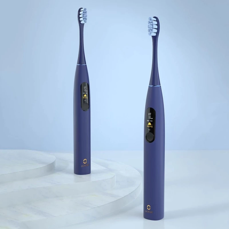 Periuta de dinti electrica Xiaomi OCLEAN X PRO, BLUE, 42000 RPM, Timer, Albastru