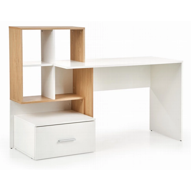 Masa AG GROSSO, PAL, Alb, Stejar auriu