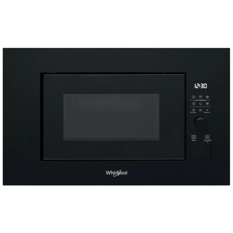 Cuptor cu microunde incorporabil Whirlpool WMF200G NB, 20 l, 800 W, 1000 W, Control electronic, Grill, Negru