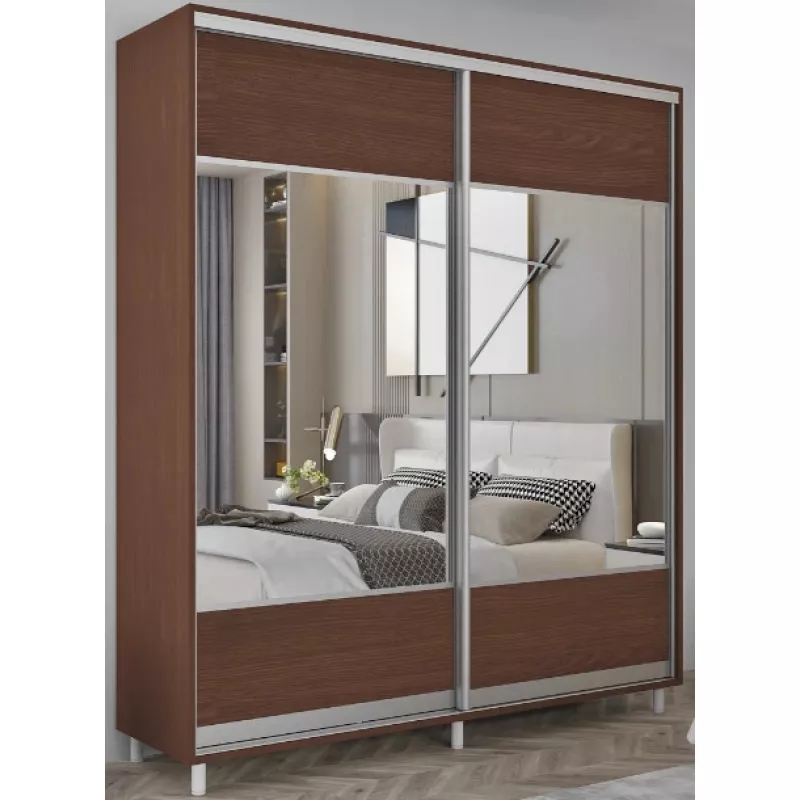 Dulap cu usi glisante MOBILDOR ARON K1 1700/600/2200, Wenghe