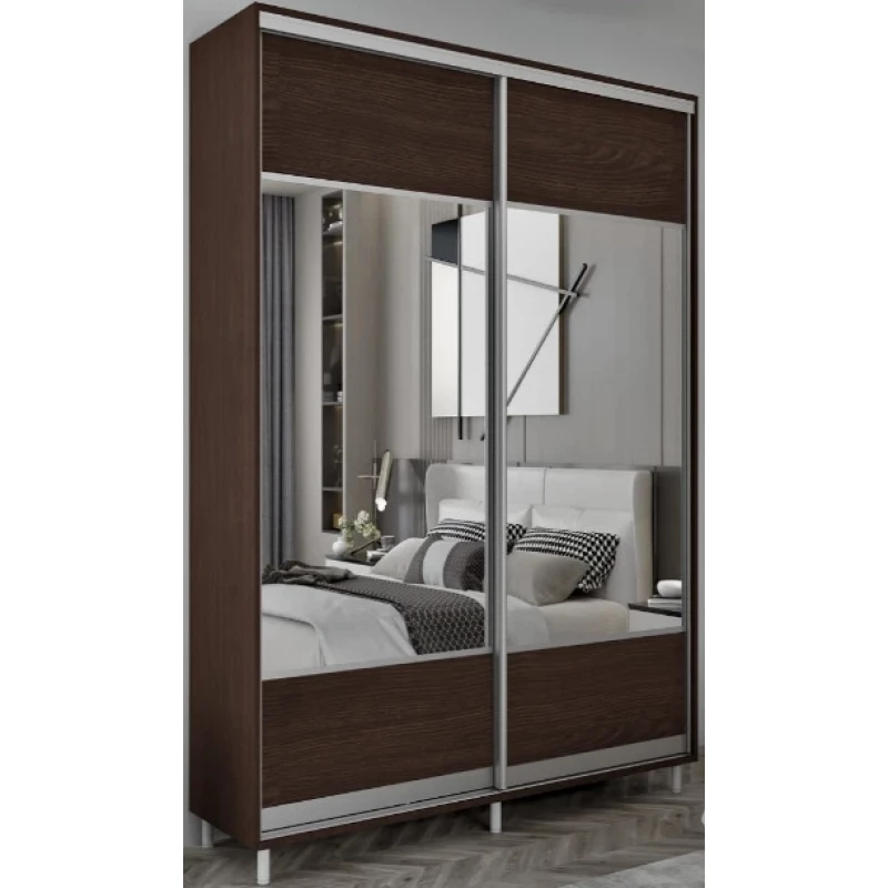 Dulap cu usi glisante MOBILDOR ARON S - K1 1700/600/2200, Wenghe