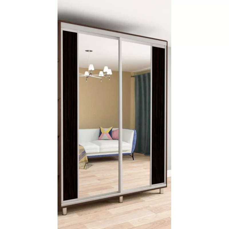 Dulap cu usi glisante MOBILDOR ARON S - K2 1200/600/2200, Wenghe