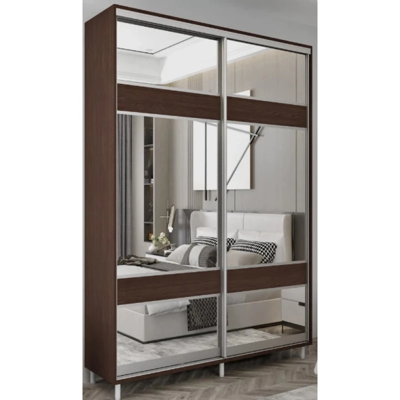 Dulap cu usi glisante MOBILDOR ARON S - K3 1900/600/2200, Wenghe