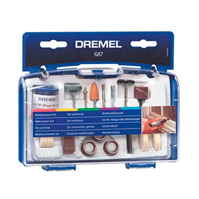 Set DREMEL pentru prelucrarea lemnului 2615C681JA, 20 piese