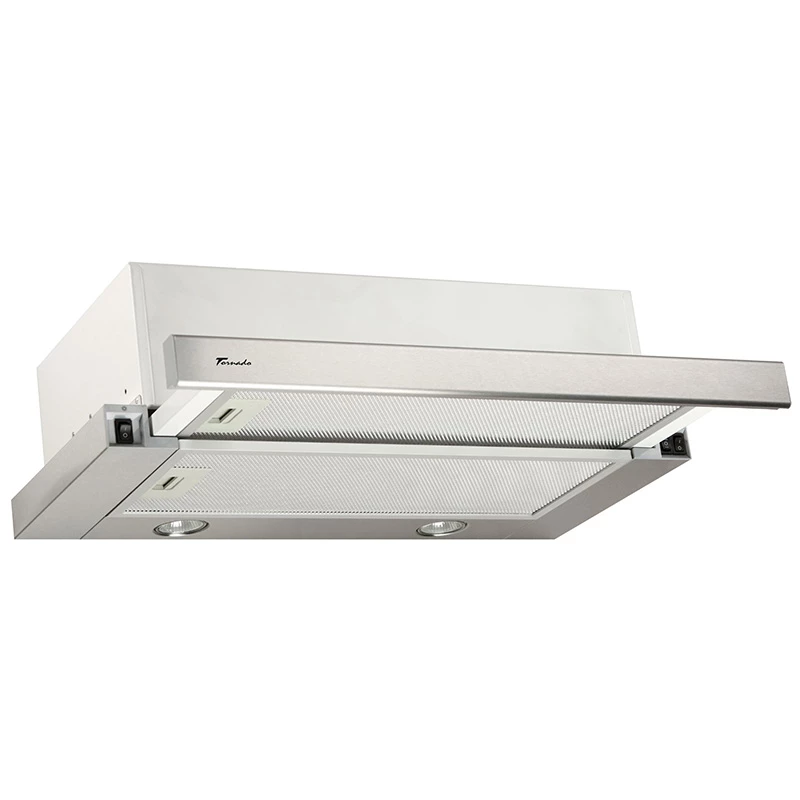 Hota TORNADO STORM 700(50) IX LED, 700 m3/h, 1 motor, 50 cm, Filtru din aluminiu absorbant de grasimi, Inox