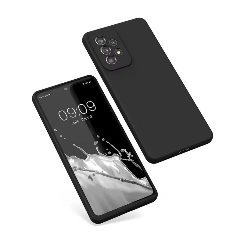 Husa HELMET CASE LIQUID SILICONE SAMSUNG A53, BLACK, 6.5